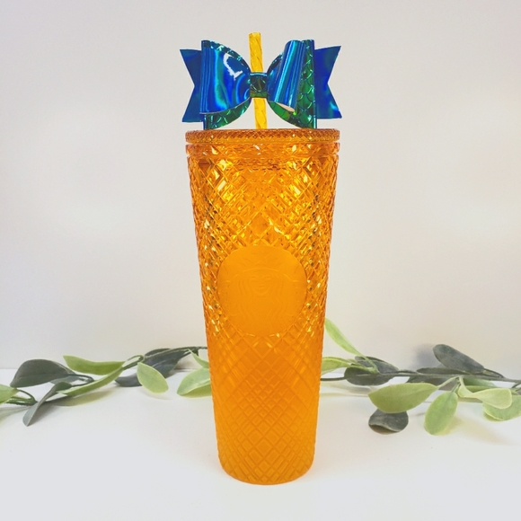 Starbucks Mango Ombre Jeweled Tumbler / Cold Cup Venti Tumbler 2022